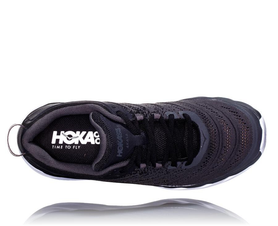 Hoka One One Tenisky Panske Čierne/Biele - Akasa - 73201-LDKP